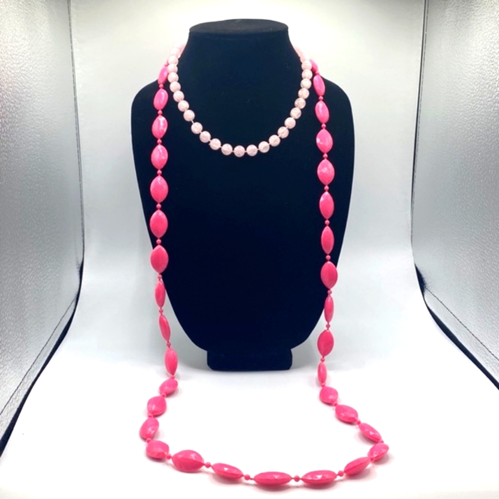Barbie pink duo necklace